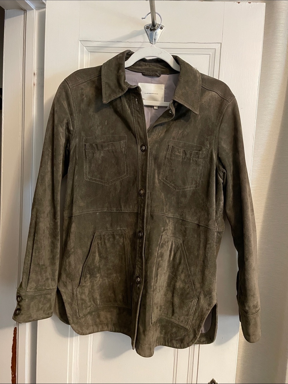100% Suede Anthropologie Shacket